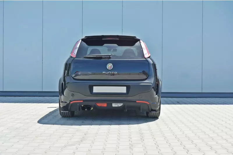 Maxton Design Diffusor Flaps für Fiat Punto Evo Abarth Hochglanz schwarz Hochglanz schwarz – Ansicht 1