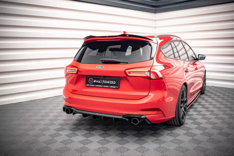 Maxton Design Heckdiffusor V.2 für Ford Focus Kombi ST Mk4 Hochglanz schwarz – Ansicht 1