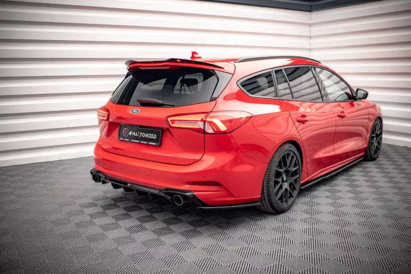 Maxton Design Diffusor Flaps V.7 für Ford Focus Kombi ST Mk4 Hochglanz schwarz – Ansicht 2