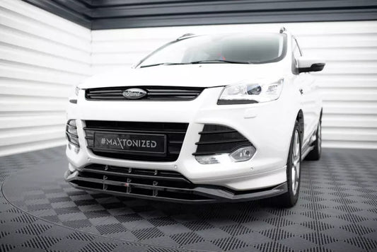 Maxton Design Frontlippe für Ford Kuga ST-Line Mk2 Hochglanz schwarz – Ansicht 1