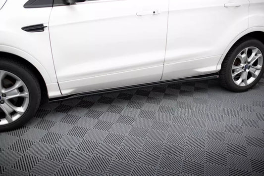 Maxton Design Seitenschweller (Paar) für Ford Kuga ST-Line Mk2 Hochglanz schwarz – Ansicht 1