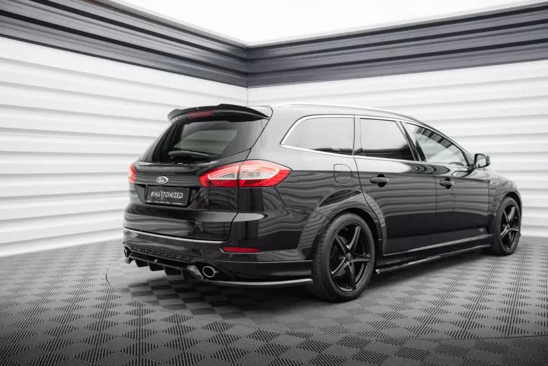 Maxton Design mittlerer Heckdiffusor DTM Look für Ford Mondeo ST-Line Mk4 Facelift Hochglanz schwarz – Ansicht 3