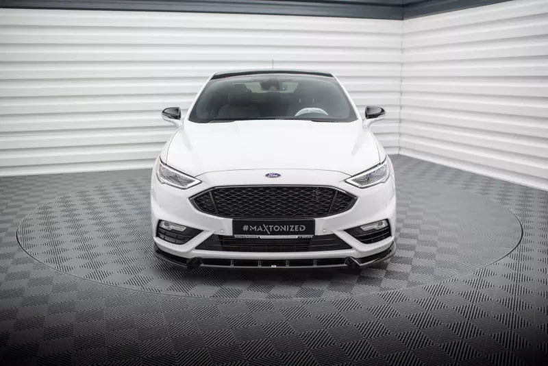 Maxton Design Frontlippe für Ford Mondeo Sport Mk5 Facelift / Fusion Sport Mk2 Facelift Hochglanz schwarz – Ansicht 2