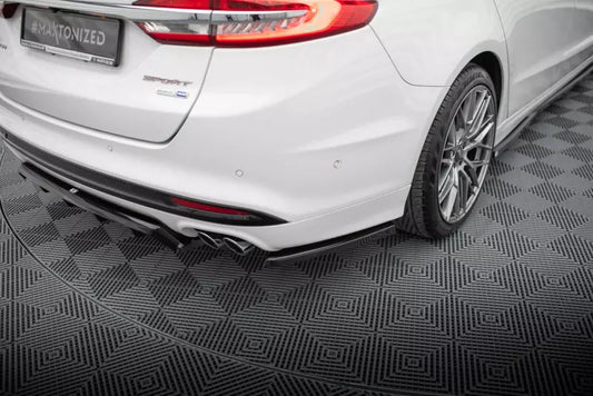 Maxton Design Diffusor Flaps für Ford Mondeo Sport Mk5 Facelift / Fusion Sport Mk2 Facelift Hochglanz schwarz – Ansicht 1