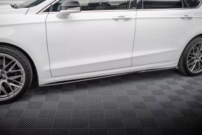Maxton Design Seitenschweller (Paar) für Ford Mondeo Sport Mk5 Facelift / Fusion Sport Mk2 Facelift Hochglanz schwarz – Ansicht 1