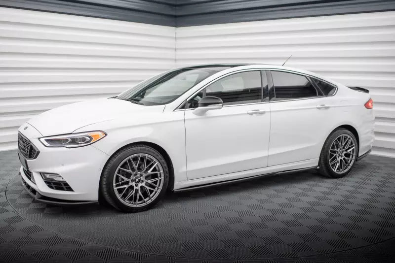 Maxton Design Seitenschweller (Paar) für Ford Mondeo Sport Mk5 Facelift / Fusion Sport Mk2 Facelift Hochglanz schwarz – Ansicht 2