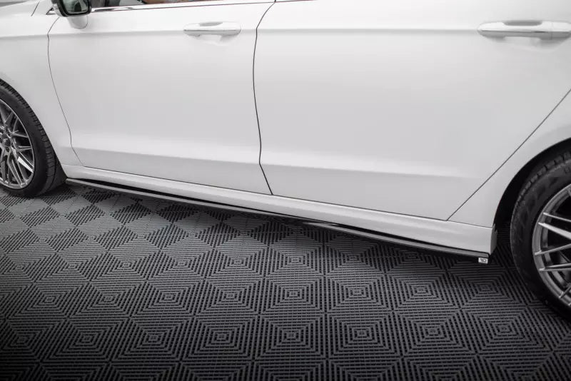 Maxton Design Seitenschweller (Paar) für Ford Mondeo Sport Mk5 Facelift / Fusion Sport Mk2 Facelift Hochglanz schwarz – Ansicht 3