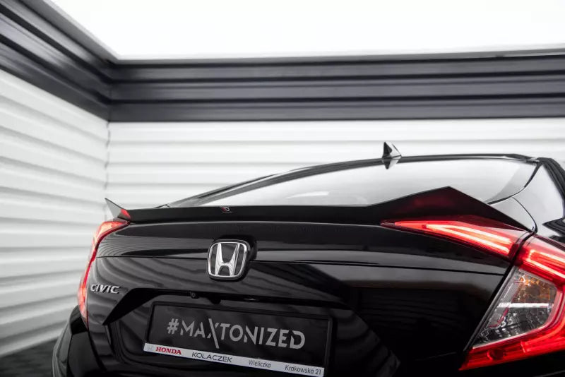 Maxton Design Heckspoiler Lippe für Honda Civic Mk10 Hochglanz schwarz – Ansicht 1