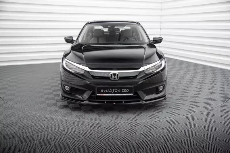 Maxton Design Frontlippe für Honda Civic Mk10 Hochglanz schwarz – Ansicht 2