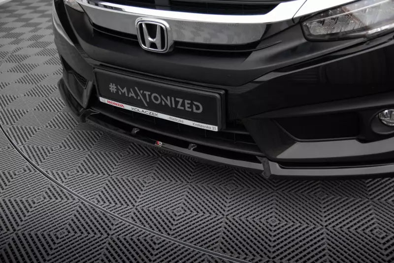 Maxton Design Frontlippe für Honda Civic Mk10 Hochglanz schwarz – Ansicht 3