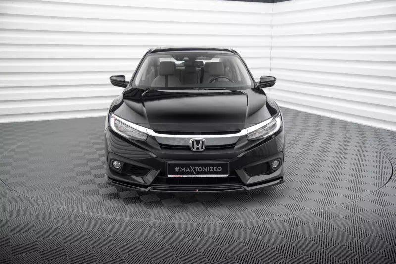 Maxton Design Frontlippe V.2 für Honda Civic Mk10 Hochglanz schwarz – Ansicht 2