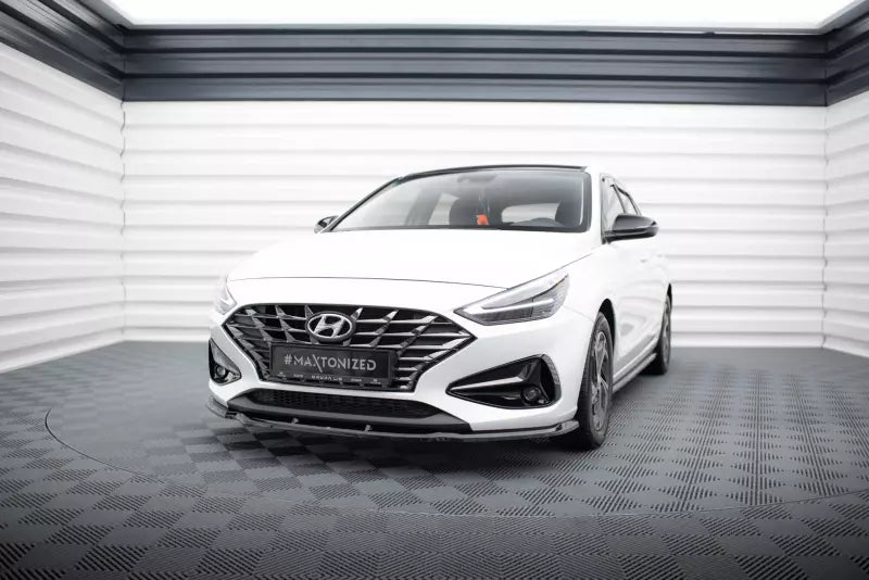 Maxton Design Frontlippe für Hyundai I30 Mk3 Facelift Hochglanz schwarz – Ansicht 1