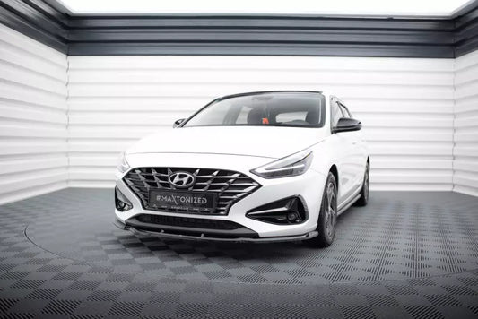Maxton Design Frontlippe für Hyundai I30 Mk3 Facelift Hochglanz schwarz – Ansicht 1