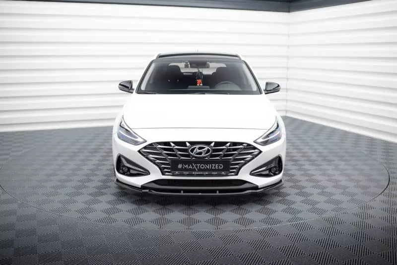 Maxton Design Frontlippe für Hyundai I30 Mk3 Facelift Hochglanz schwarz – Ansicht 2