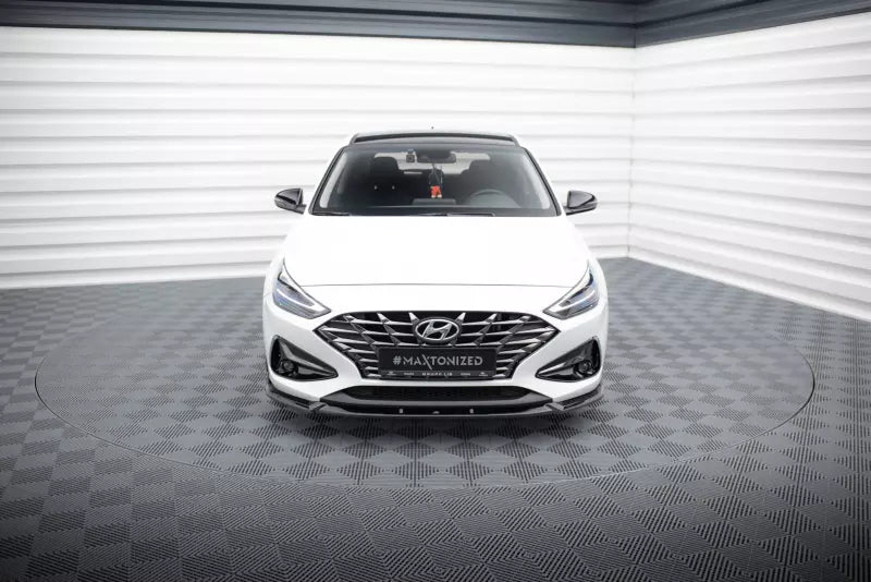 Maxton Design Frontlippe V.2 für Hyundai I30 Mk3 Facelift Hochglanz schwarz – Ansicht 2