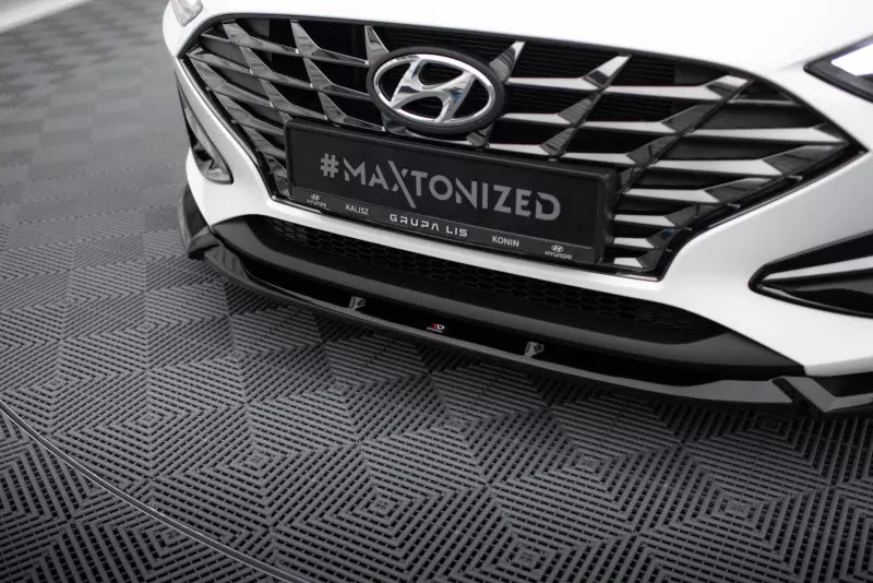 Maxton Design Frontlippe V.2 für Hyundai I30 Mk3 Facelift Hochglanz schwarz – Ansicht 3