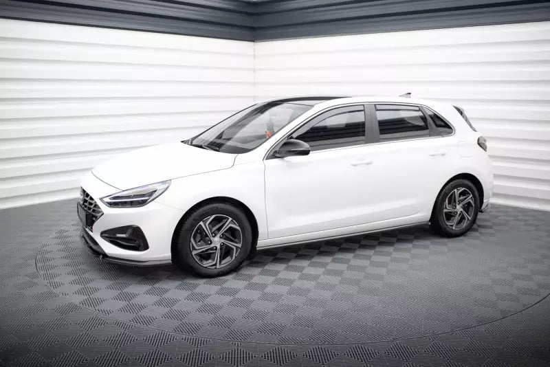 Maxton Design Seitenschweller (Paar) für Hyundai I30 Mk3 Facelift Hochglanz schwarz – Ansicht 2