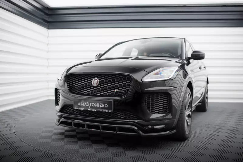 Maxton Design Frontlippe für Jaguar E-Pace R-Dynamic Mk1 Hochglanz schwarz – Ansicht 1