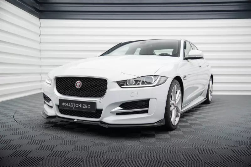 Maxton Design Frontlippe für Jaguar XE R-Sport X760 Hochglanz schwarz – Ansicht 1