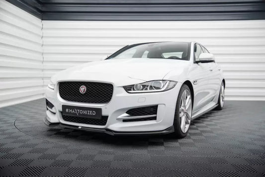 Maxton Design Frontlippe für Jaguar XE R-Sport X760 Hochglanz schwarz – Ansicht 1