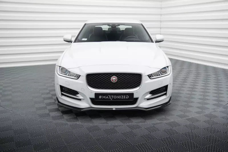Maxton Design Frontlippe für Jaguar XE R-Sport X760 Hochglanz schwarz – Ansicht 2