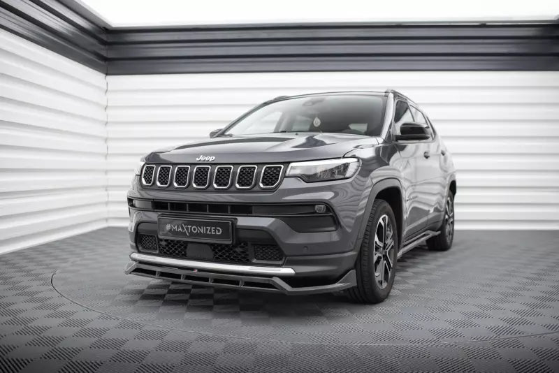 Maxton Design Frontlippe für Jeep Compass Limited Mk2 Facelift Hochglanz schwarz – Ansicht 1