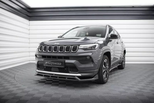Maxton Design Frontlippe für Jeep Compass Limited Mk2 Facelift Hochglanz schwarz – Ansicht 1