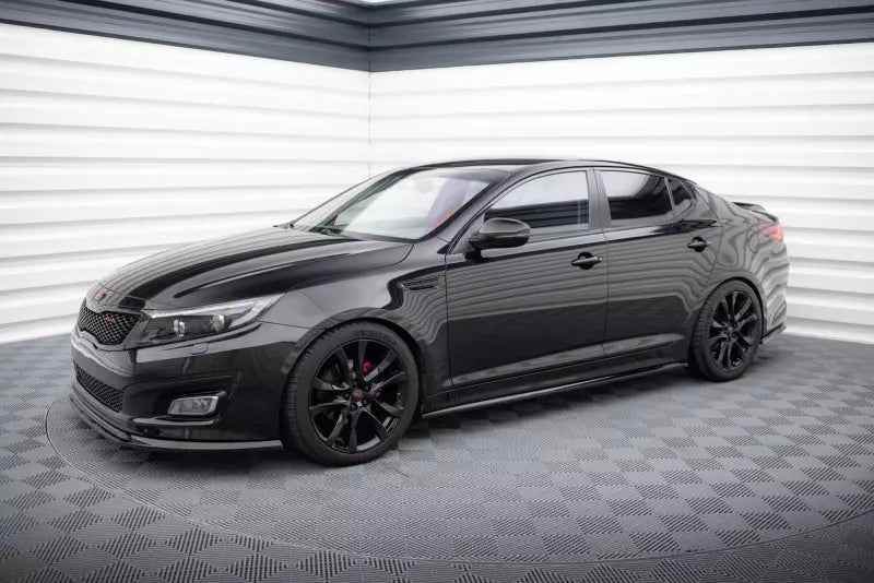 Maxton Design Seitenschweller (Paar) für Kia Optima Mk3 Hochglanz schwarz – Ansicht 3