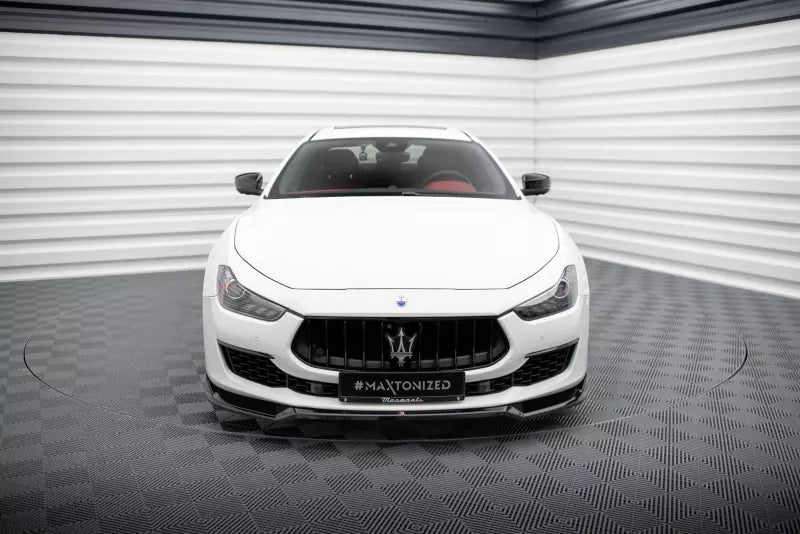 Maxton Design Frontlippe für Maserati Ghibli Mk3 Facelift Hochglanz schwarz – Ansicht 2