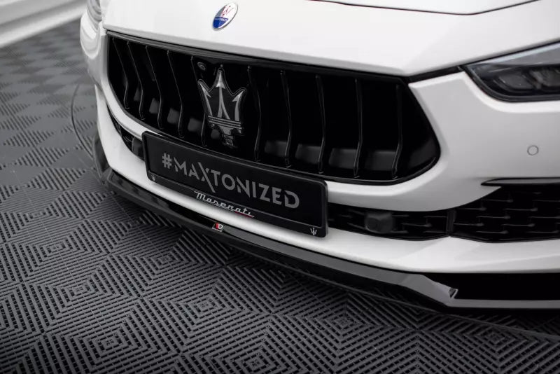 Maxton Design Frontlippe für Maserati Ghibli Mk3 Facelift Hochglanz schwarz – Ansicht 3