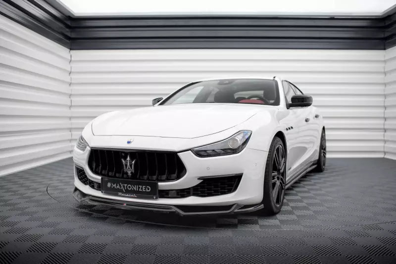 Maxton Design Frontlippe V.2 für Maserati Ghibli Mk3 Facelift Hochglanz schwarz – Ansicht 1