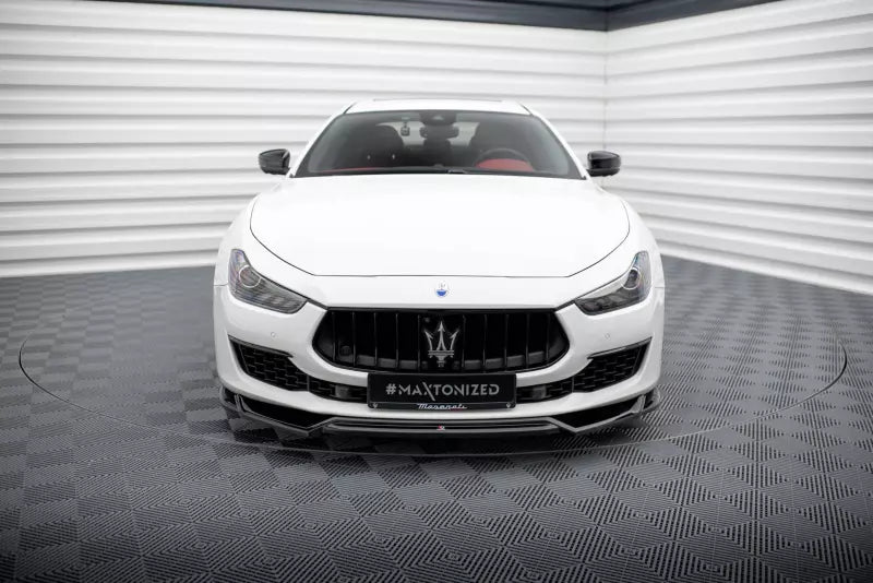 Maxton Design Frontlippe V.2 für Maserati Ghibli Mk3 Facelift Hochglanz schwarz – Ansicht 2