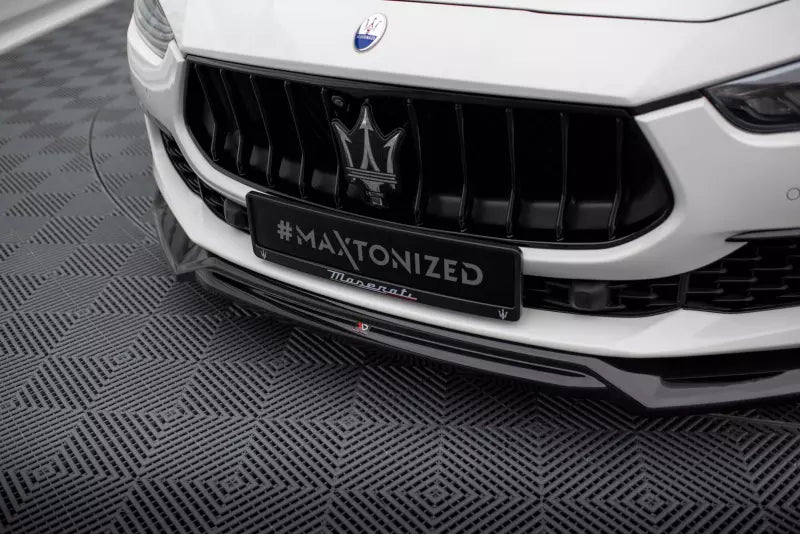 Maxton Design Frontlippe V.2 für Maserati Ghibli Mk3 Facelift Hochglanz schwarz – Ansicht 3