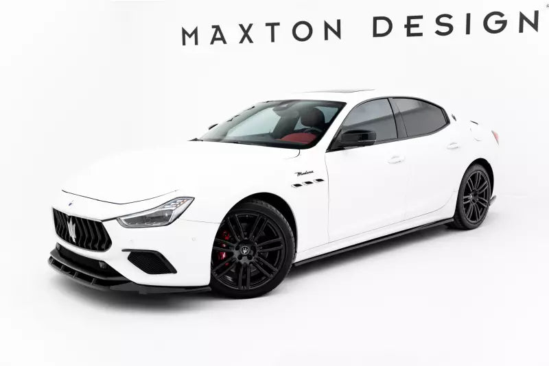 Maxton Design Seitenschweller (Paar) für Maserati Ghibli Mk3 Facelift Hochglanz schwarz – Ansicht 1