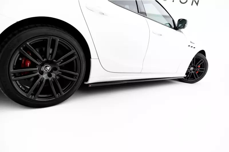 Maxton Design Seitenschweller (Paar) für Maserati Ghibli Mk3 Facelift Hochglanz schwarz – Ansicht 4