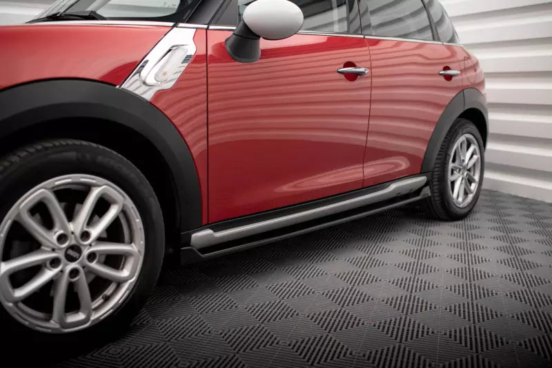 Maxton Design Seitenschweller (Paar) für Mini Cooper Countryman R60 Facelift Hochglanz schwarz – Ansicht 1