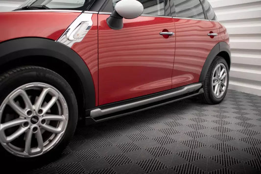 Maxton Design Seitenschweller (Paar) für Mini Cooper Countryman R60 Facelift Hochglanz schwarz – Ansicht 1