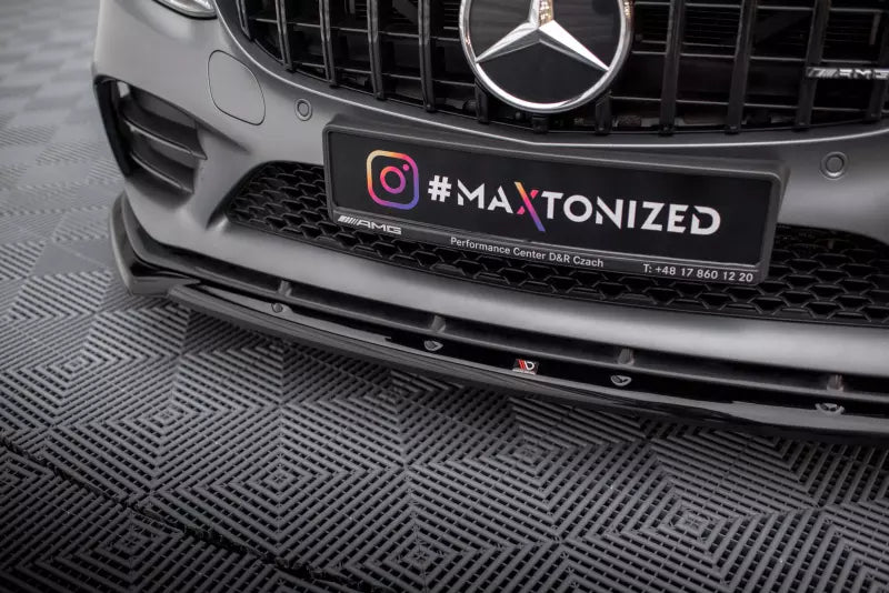 Maxton Design Frontlippe V.2 für Mercedes-AMG C43 C205 / W205 Facelift Hochglanz schwarz – Ansicht 3