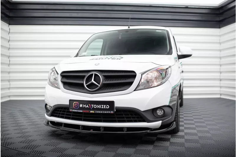 Maxton Design Frontlippe für Mercedes-Benz Citan Mk1 Hochglanz schwarz – Ansicht 1