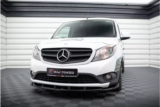 Maxton Design Frontlippe für Mercedes-Benz Citan Mk1 Hochglanz schwarz – Ansicht 1
