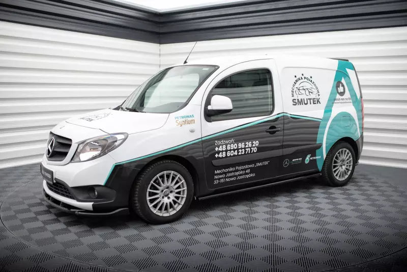 Maxton Design Seitenschweller (Paar) für Mercedes-Benz Citan Mk1 Hochglanz schwarz – Ansicht 1