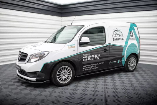 Maxton Design Seitenschweller (Paar) für Mercedes-Benz Citan Mk1 Hochglanz schwarz – Ansicht 1