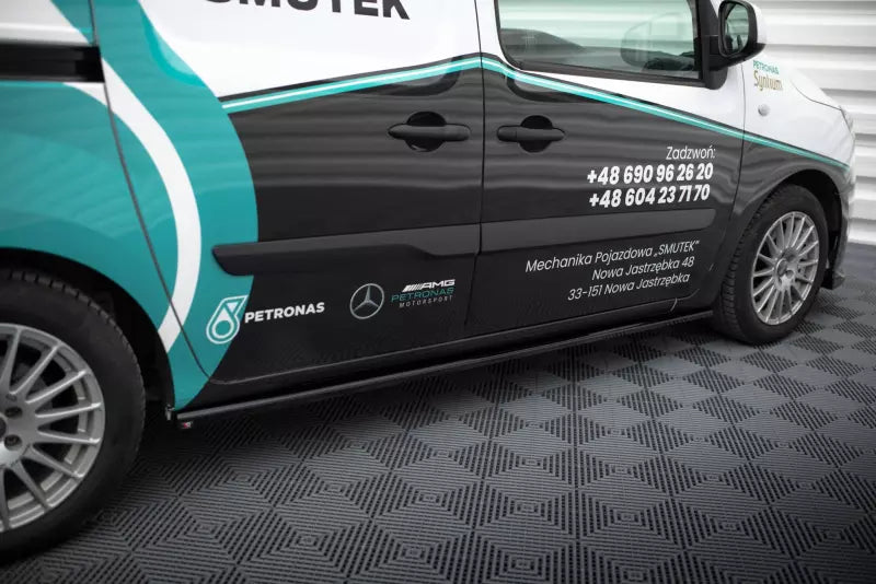 Maxton Design Seitenschweller (Paar) für Mercedes-Benz Citan Mk1 Hochglanz schwarz – Ansicht 2