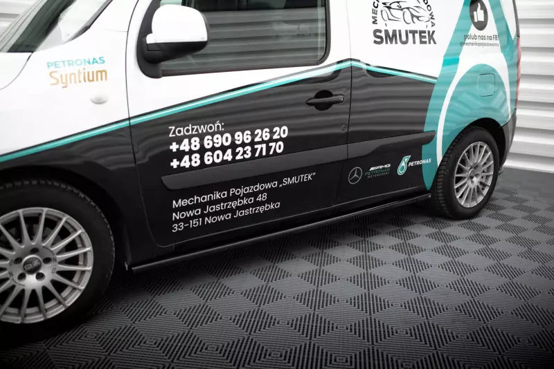 Maxton Design Seitenschweller (Paar) für Mercedes-Benz Citan Mk1 Hochglanz schwarz – Ansicht 4