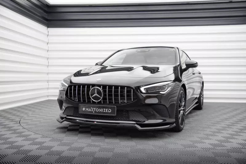 Maxton Design Frontlippe für Mercedes-Benz CLA C118 Hochglanz schwarz – Ansicht 1