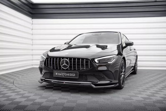 Maxton Design Frontlippe für Mercedes-Benz CLA C118 Hochglanz schwarz – Ansicht 1