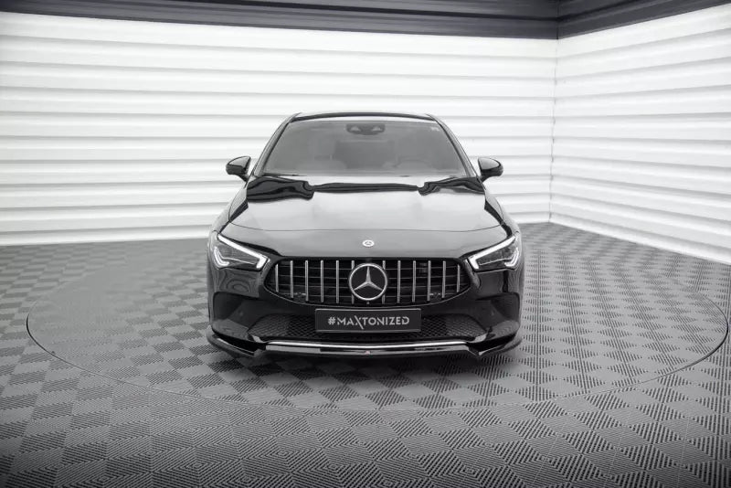 Maxton Design Frontlippe für Mercedes-Benz CLA C118 Hochglanz schwarz – Ansicht 2