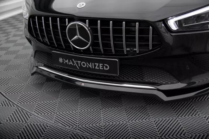 Maxton Design Frontlippe für Mercedes-Benz CLA C118 Hochglanz schwarz – Ansicht 3