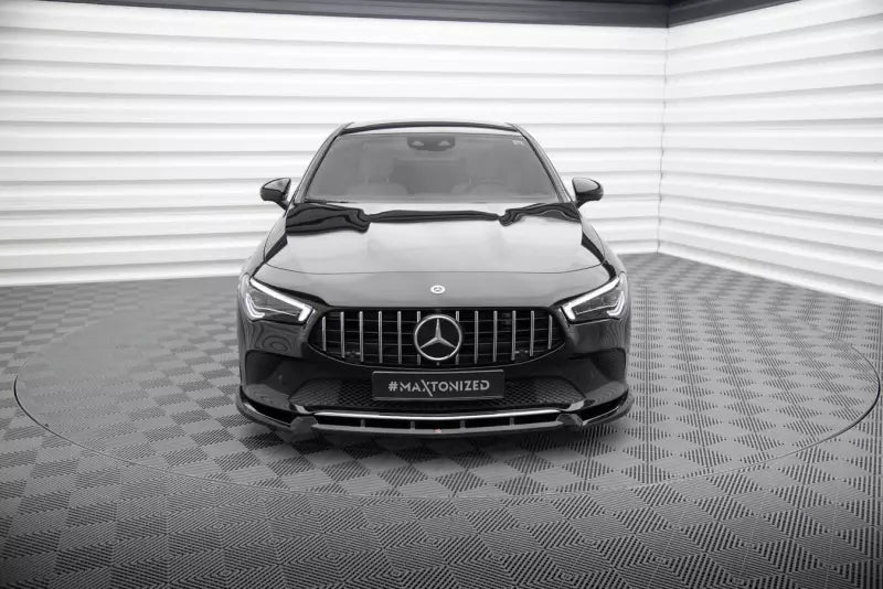 Maxton Design Frontlippe V.2 für Mercedes-Benz CLA C118 Hochglanz schwarz – Ansicht 2