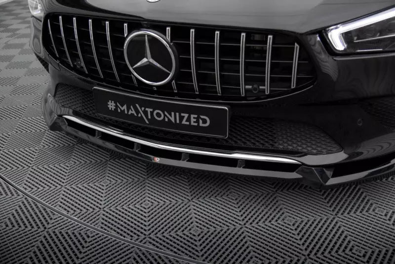 Maxton Design Frontlippe V.2 für Mercedes-Benz CLA C118 Hochglanz schwarz – Ansicht 3